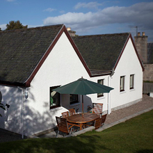 The rear of Strathspey Cottage