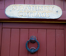 Strathspey Cottage Front Door